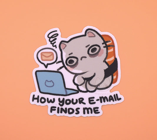 E-mail Mauyu 3 inch Matte Vinyl Sticker