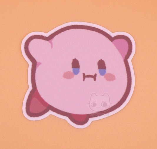 Flying Pink Poyo 3 inch Matte Vinyl Sticker